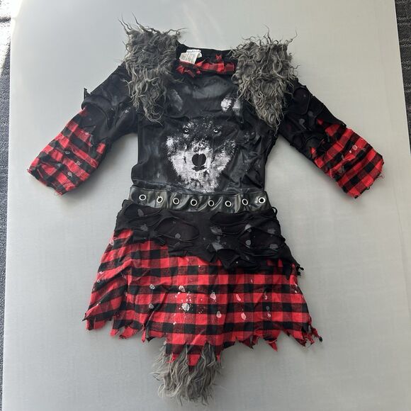 Suit Yourself She-Wolf Werewolf Size Medium 8-l0 Halloween Cosplay Child Costume - Picture 3 of 16